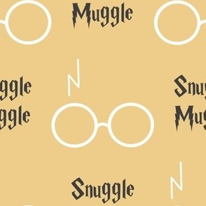 snuggle muggle wizard glasses - sunflower yellow