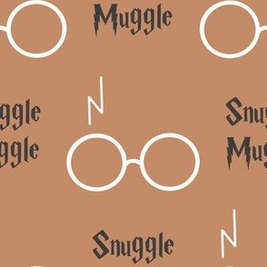 snuggle muggle wizard glasses - sandstone