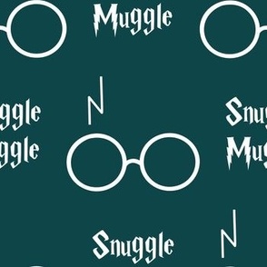 snuggle muggle wizard glasses  - ocean depth