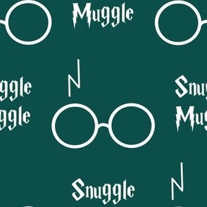 snuggle muggle wizard glasses - forest ocean