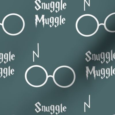 snuggle muggle wizard glasses - winter green