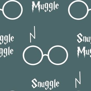 snuggle muggle wizard glasses - winter green