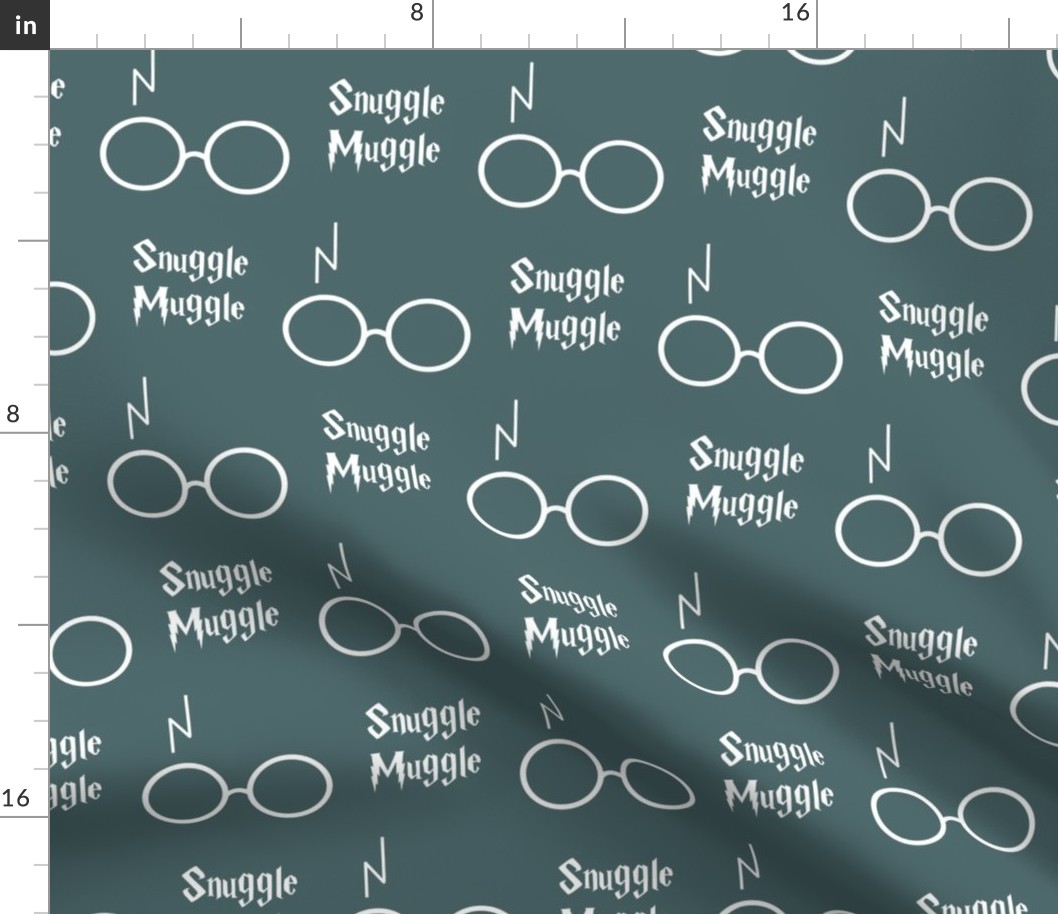 snuggle muggle wizard glasses - winter green