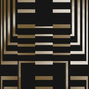 Art Deco Dimensional Geometric - Metal Art - Moments 2