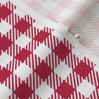 Gingham (Viva Magenta, 0.5 inch check)