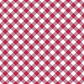 Gingham (Viva Magenta, 0.5 inch diagonal)