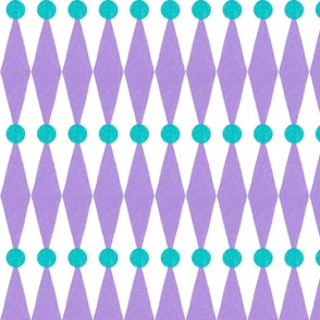 Textured diamond harlequin purple and blue