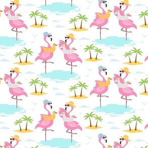 Flamingos on Vacation