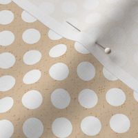 small white polka dots on gray sand