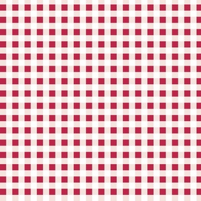 gingham viva magenta and pale dogwood | small