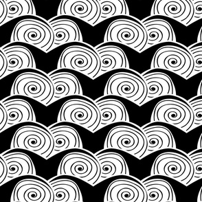 weird eyes- cool groovy funky fun circle shapes in black and white