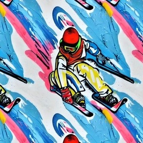 snowboard and ski graffitti 