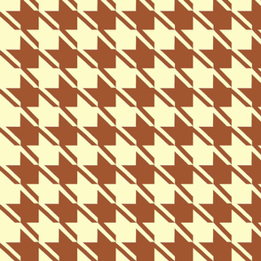 yellow chocolate houndstooth large