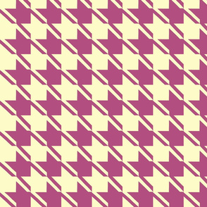 yellow plum houndstooth large