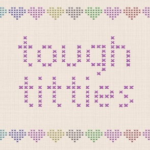 Tough Titties Cross Stitch