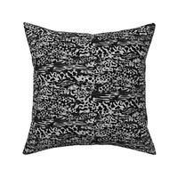 Black and White - Grey - Fearless Optimism Wild Pattern | Small ©designsbyroochita 