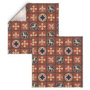 Medieval Tile Floorcloth