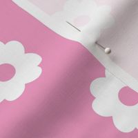 Simple Blossoms on Light Pink with Pink Centers - Large