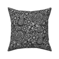 Raisen Black Grayscale Paisleys, medium