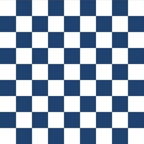 2" Checkerboard mid blue