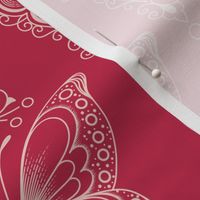 2535 A - Ornamental butterflies, Viva Magenta