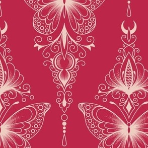 2535 A - Ornamental butterflies, Viva Magenta