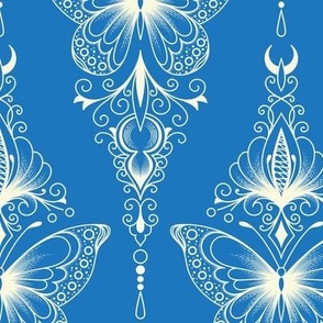 2535 C- Ornamental butterflies, blue