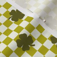 St Patricks Checkerboard Clovers 