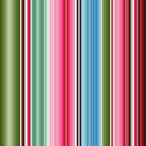 Serape Mexican Striped Pattern (MEDIUM)