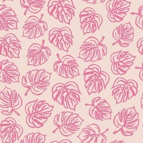 Pink Tropical Monstera