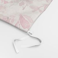 Nursery pastel floral watercolor - Baby girl soft botanical - Pastel pink Rose Quartz - Medium