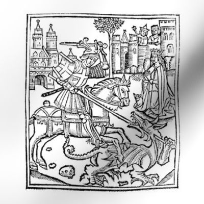 st george woodcut