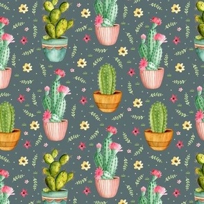 Floral cactus