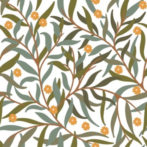 Intricate Leaves  - Morris Style 