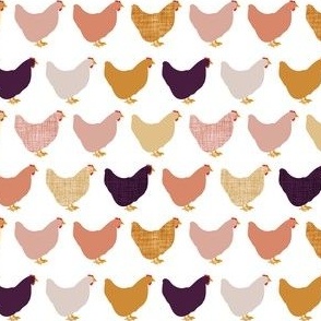 small chickens: elderberry, lilac kiss, rosy cheeks, moonbeam, carrot cake, honey yellow