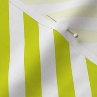 Classic Diagonal Stripes // Chartreuse and White