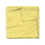 Classic Diagonal Stripes // Summer Yellow and White