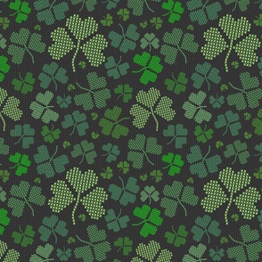 Shamrock Cross Stitch (40 Shades of Green) 