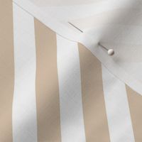 Classic Diagonal Stripes // Boho Tan and White