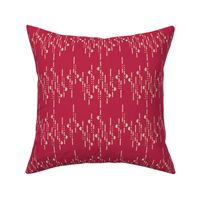  Mid scale vibrant Viva Magenta red abstract gold lines dots semicircle