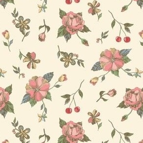 Ruby Toile cream-pink sm