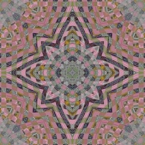 Bohemian mosaic pink 