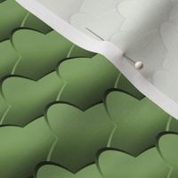 Lettuce - Double Oval Scallop Pattern- Green - Subtle