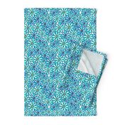 Floral Watercolor Blossom Design Blue Baby Blue