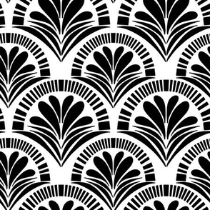 B&W Mod Floral Bloom