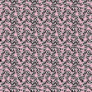 Pink Penis Valentine Black Checker BG - XS Scale