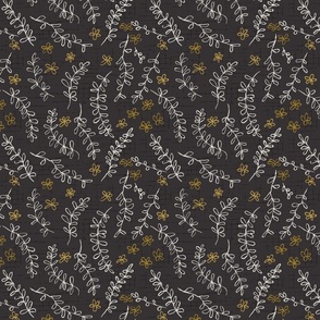 Simplicity Small Floral Print Black 