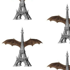 Eiffel Tower Bat Wings