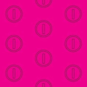 Flat Screw Heads Outline Hot Pink 