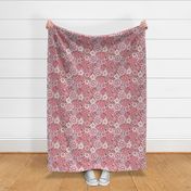 Groovy Valentine Floral Muted Rotated- Large Scale